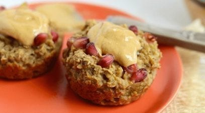 Pomegranate Oatmeal Snack Cups
