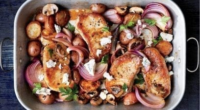 Pork Chops With Roasted Vegetables