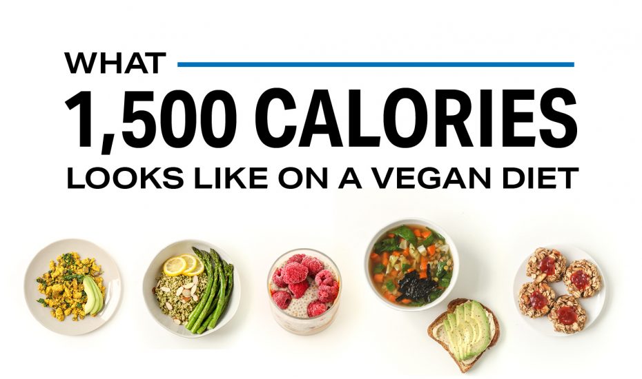 素食饮食中1500卡路里的热量是多少