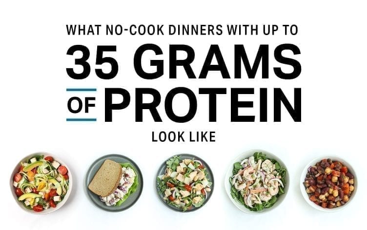 多达35克蛋白质的无煮晚餐是什么样的